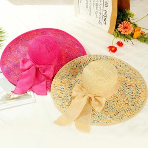 Chapeau d'été en paille de luxe, fait à main, pour la plage et le soleil