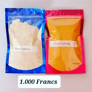 Poudre de fenugrec et curcuma
