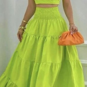 Ensemble jupe + crop top