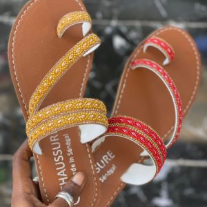chaussures en perles