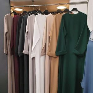 abaya avec voile intégré