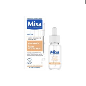 Sérum Mixa Vitamine C & Acide Glycolique – Éclat et Peau Lisse