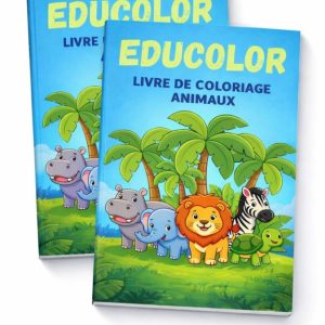Educolor : Livre éducatif de coloriage - Animaux